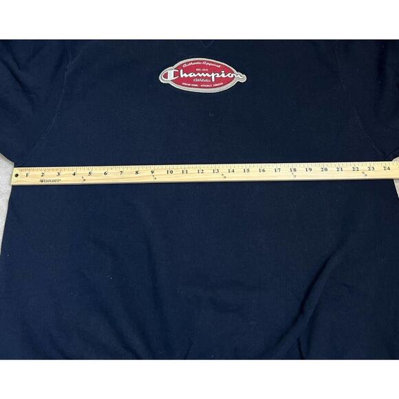 Champion Classics Authentic Apparel Navy Blue Crewneck Sweatshirt - Picture 7 of 8